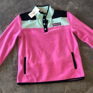 NWT Vineyard Vines Girls Fleece Shep Shirt